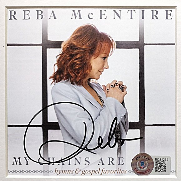 Reba McEntire Autographed My Chains Are Gone CD Cover Frame Beckett Signed Album - Picture 3 of 8